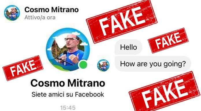 Profilo Fake di Cosmo Mitrano. Avviso agli utenti