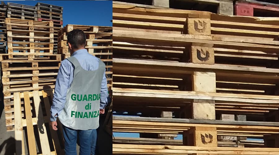 Sequestrati dalla Guardia di Finanza oltre 25.000 pallet irregolari