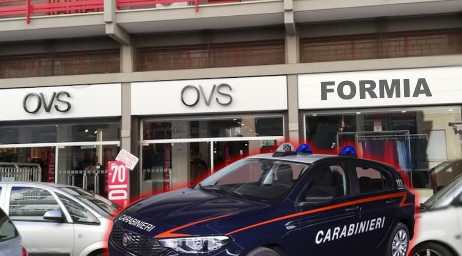 Ruba all'OVS di Formia alcuni capi d'abbigliamento. Denunciato un minore
