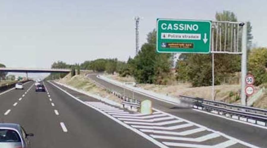 Cassino, una notte di lavori sull’A1: chiuso il casello in direzione nord