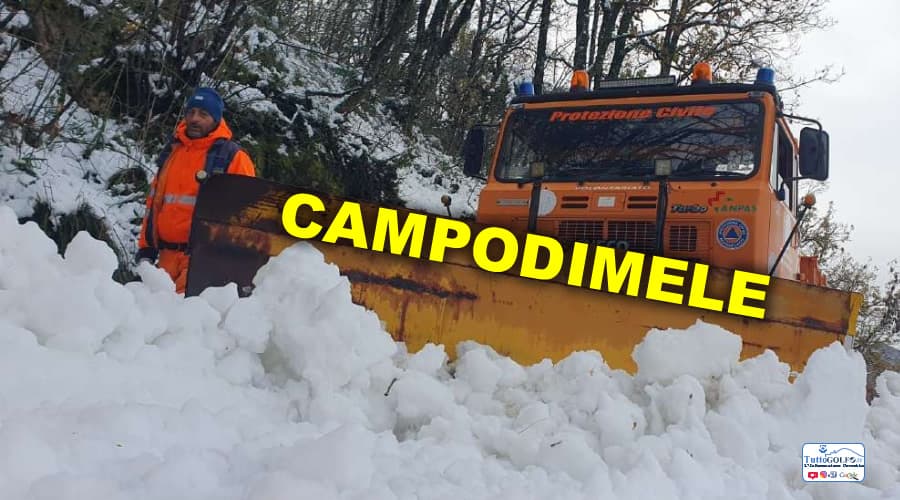 Campodimele, neve: disagi alla rete elettrica e alla viabilità