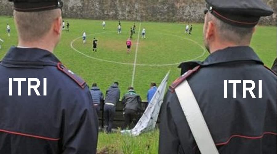 Itri, partita di calcio: intervengono i carabinieri