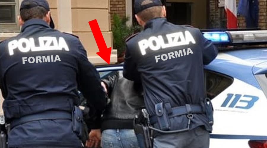 Paura a Formia - Armato di coltello tenta di raggiungere l’ex moglie: arrestato dopo aver speronato un’auto della Polizia