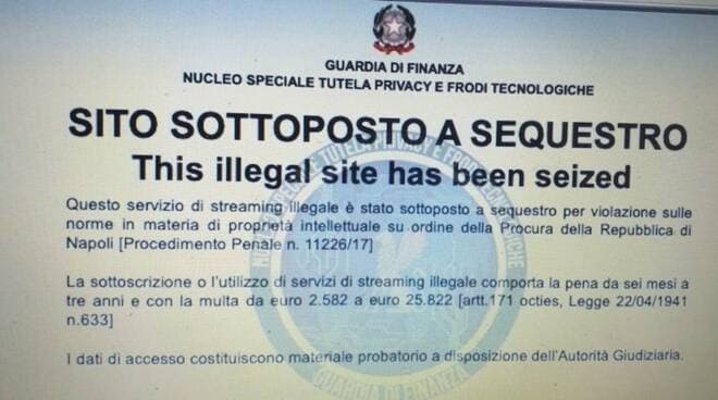 Oscurati dalla GDF 59 siti web e 138 annunci dediti alla vendita