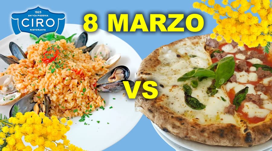 Dove festeggiare l'8 marzo? A Gaeta! Risotto, Spaghetto o Pizza. La risposta è Ciro