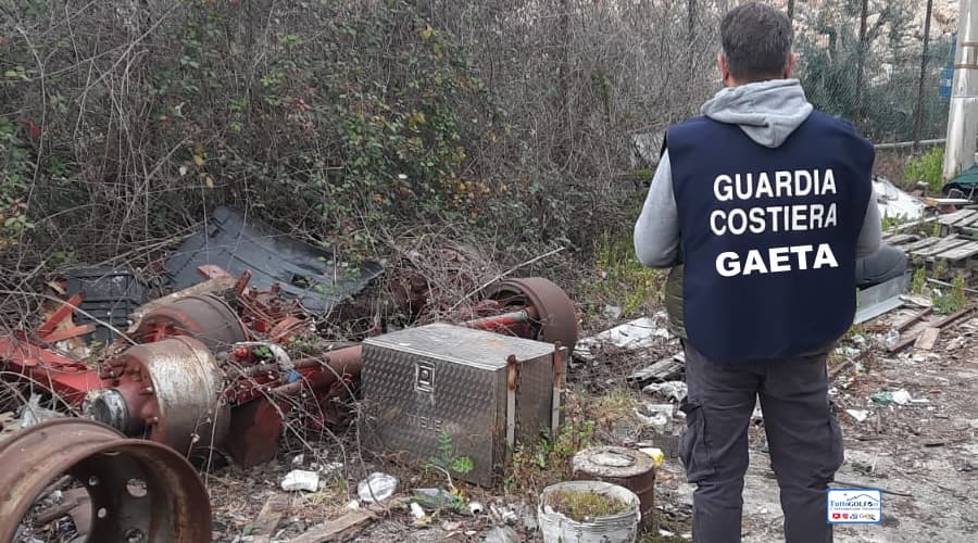 Gaeta: deposito incontrollato di rifiuti pericolosi e non pericolosi illecitamente gestiti