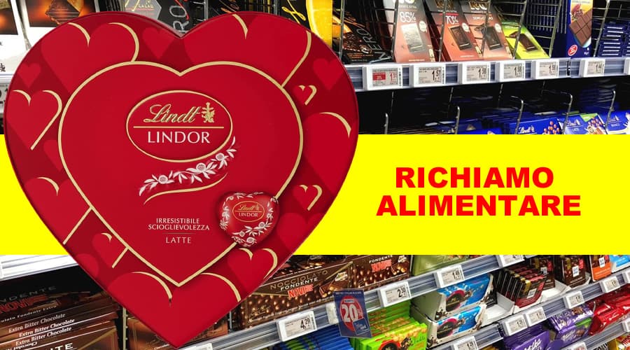Cioccolatini LINDT - LINDOR: Richiamo alimentare da parte del Ministero della Salute
