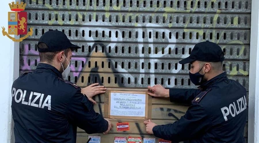 <strong>Questura di Latina: disposta dal Questore la chiusura di un’attività commerciale</strong>