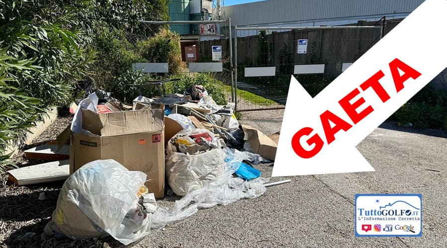 Gaeta: individuata una discarica abusiva in via Mandolesi