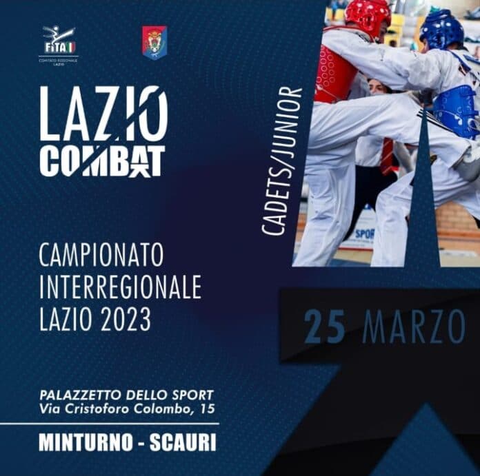 “Lazio Combat”: nuova tappa a Minturno valida per il Campionato di Taekwondo interregionale 2023
