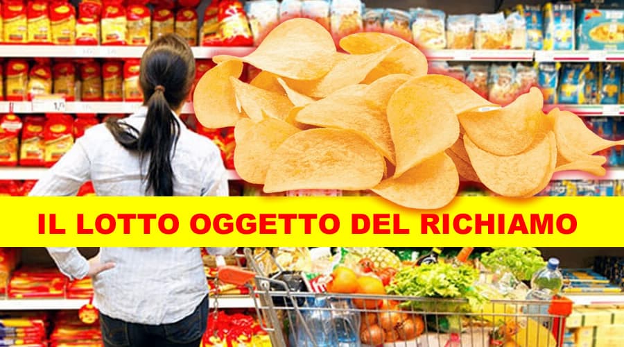Patatine: richiamo alimentare per rischio chimico dal Ministero della Salute. Ecco il lotto