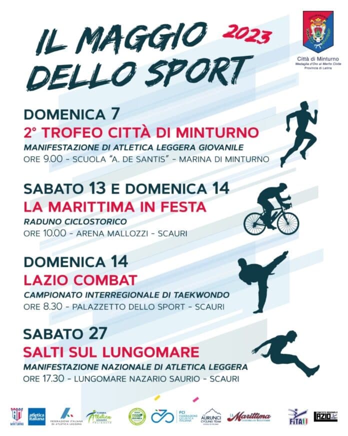 Minturno “Il Maggio dello Sport”: mese ricco di eventi.