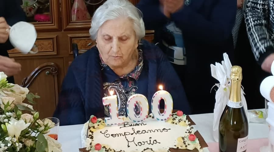 Auguri a Maria Gargiulo. Ha compiuto 100 anni