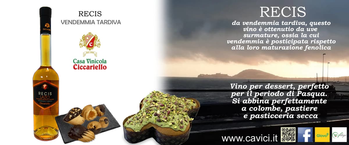 RECIS CAVICI, perfetto per la Pasqua. Si abbina a colombe, pastiere e pasticceria secca