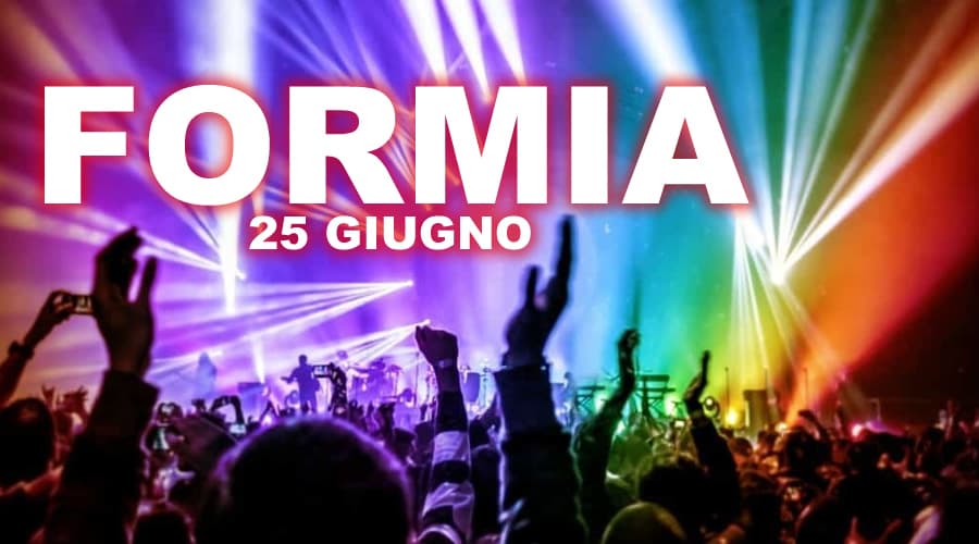 Formia il 25 Giugno si trasformerà in una grande discoteca. La musica anni 90 avvolgerà la serata