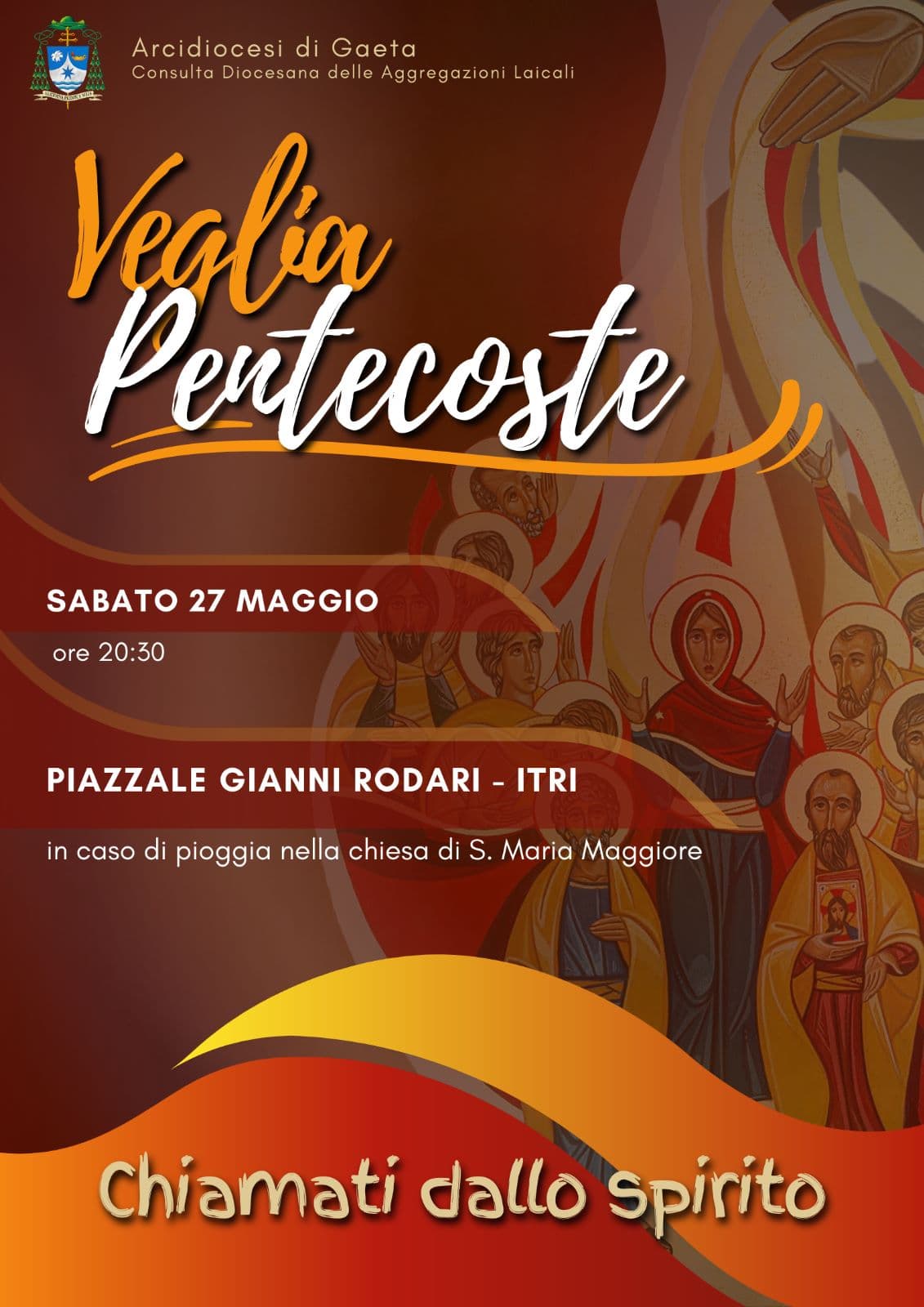 Itri: Veglia di Pentecoste a cura Consulta Diocesana delle Aggregazioni Laicali