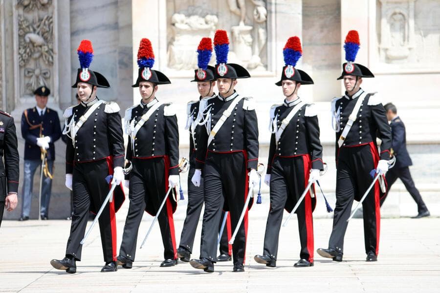 Nel picchetto di onore per Silvio Berlusconi un giovane carabiniere di Formia