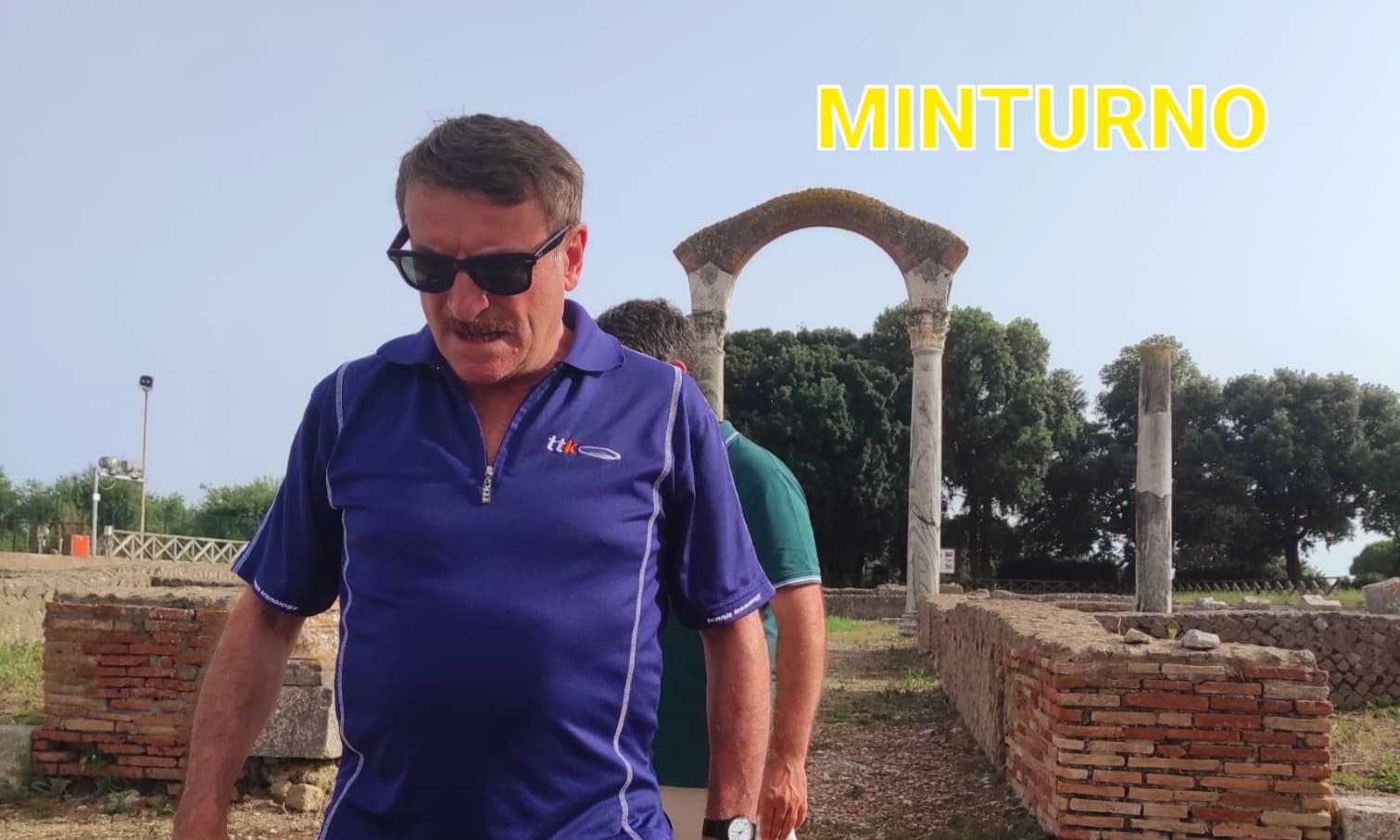 Minturnae: Giacomo Poretti in visita all'area archeologica