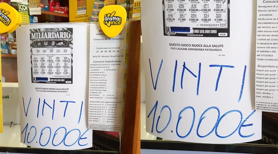 Ancora una vincita presso la Tabaccheria T shop di Formia. Ieri sono stati vinti 10.000€ con un gratta e vinci
