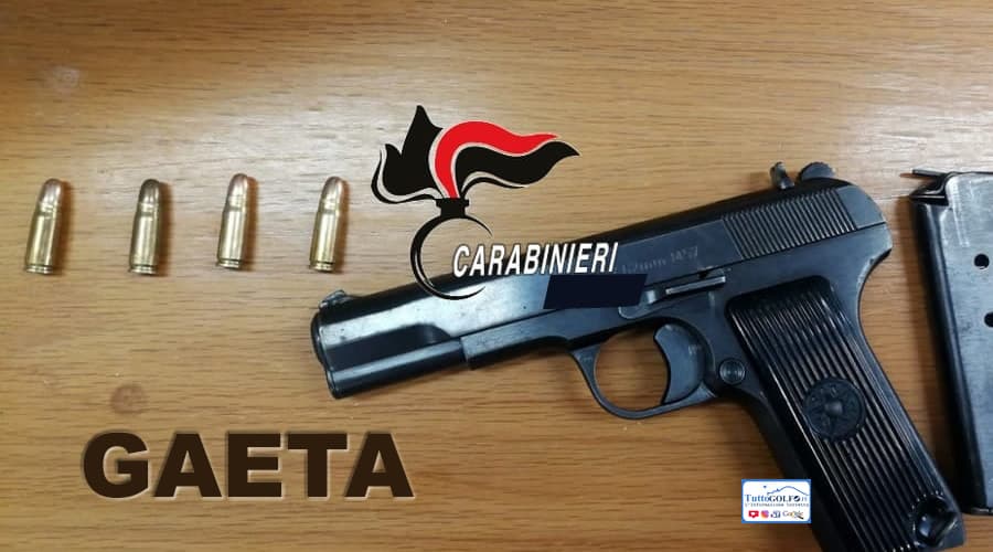 Gaeta - Fermato con auto rubata e pistola carica. Arrestato