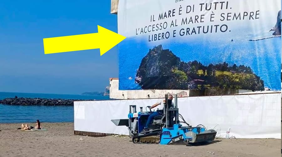 Accessi al mare: imitare i comportamenti virtuosi del vicino versante campano