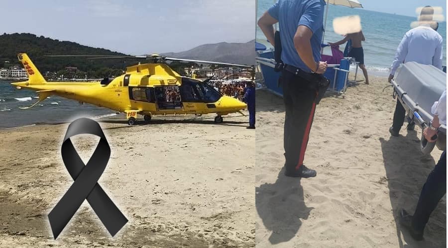 Scauri, muore in spiaggia un turista svizzero di 64 anni