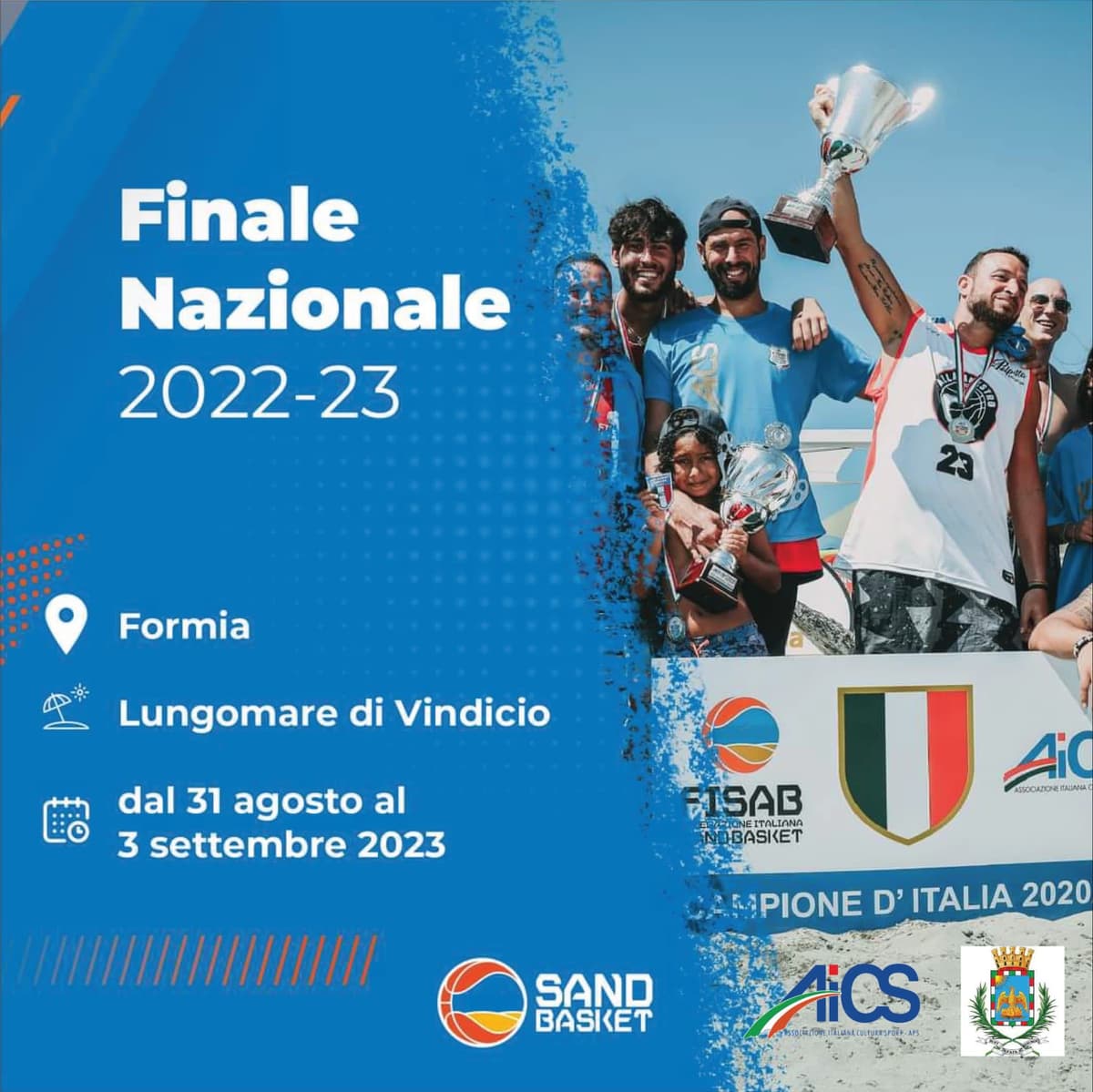 Formia: Finali nazionali di Sand Basket a Vindicio dal 31 agosto al 3 settembre