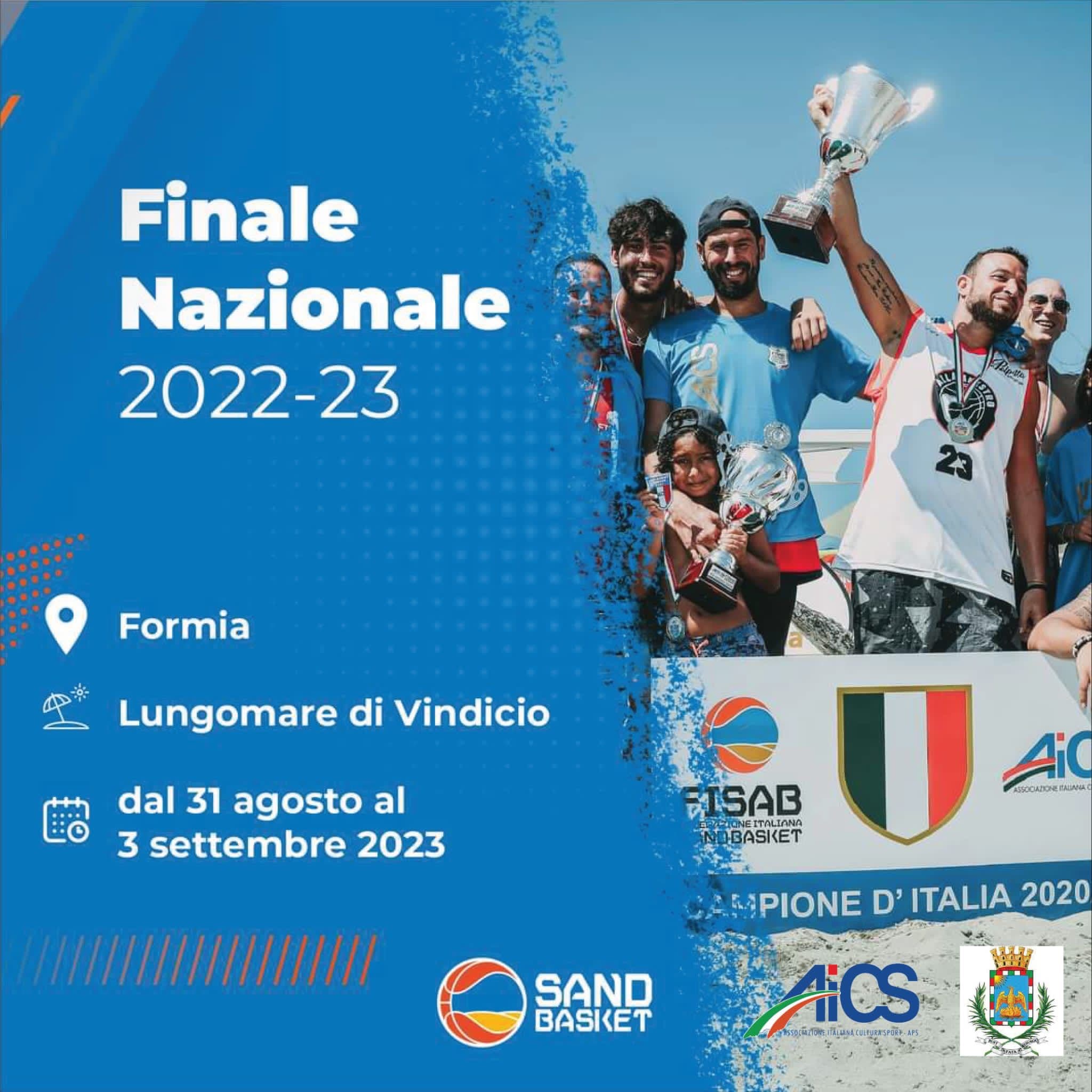 Formia: Finali nazionali di Sand Basket a Vindicio dal 31 agosto al 3 settembre