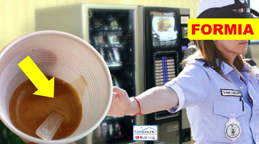 Sorseggia un caffè ma dentro c'è dell'urina al posto dell'acqua. A Formia la grottesca vicenda