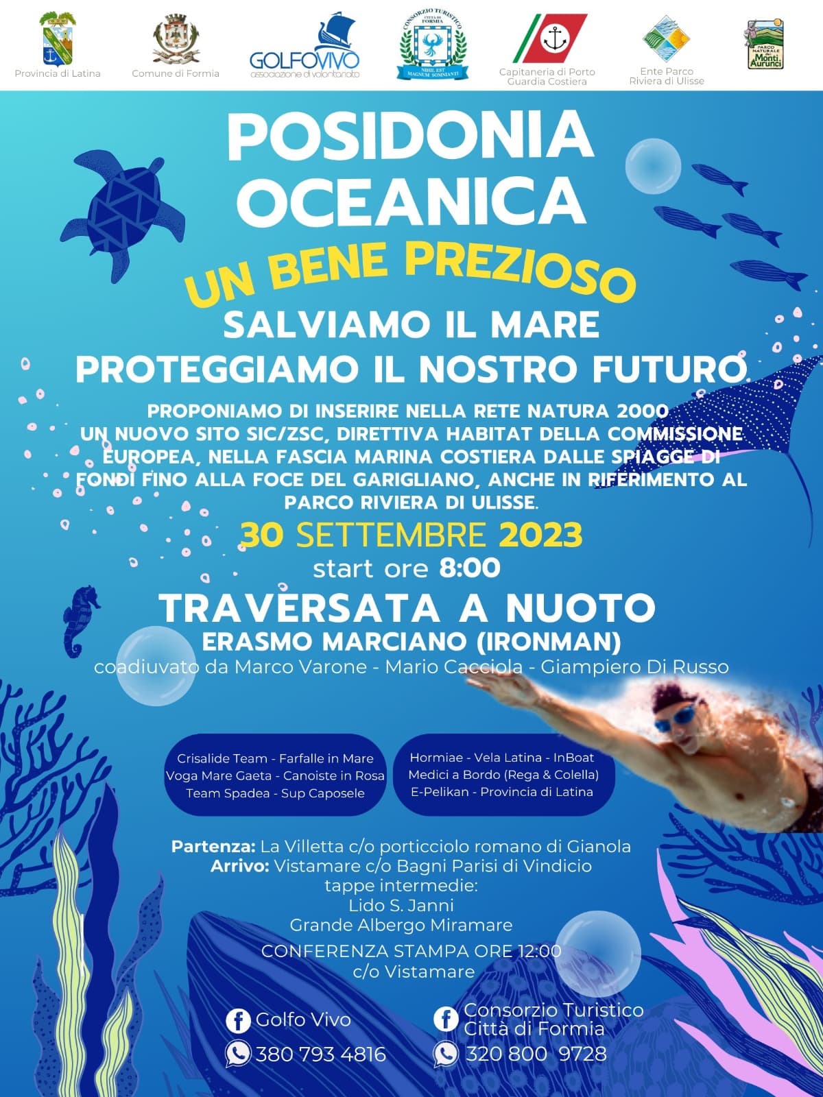 30 settembre 2023 - Traversata a nuoto nel mare di Formia