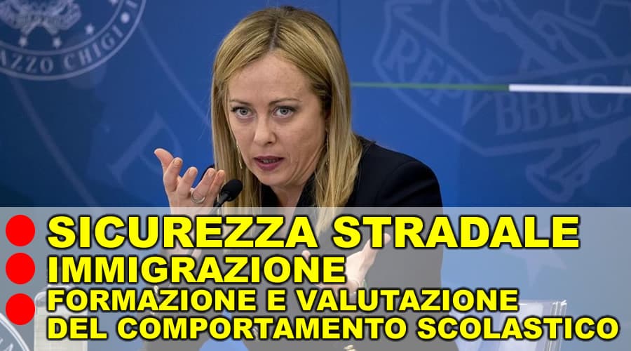 Il Governo ha deliberato: le novità su Sicurezza stradale, scuola e immigrazione