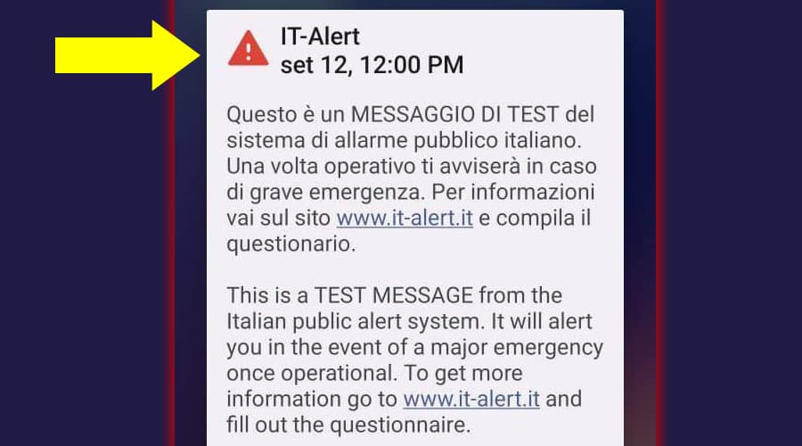 Sms IT-alert non è una truffa ma il nuovo sistema di allarme pubblico nazionale. Ecco come funziona