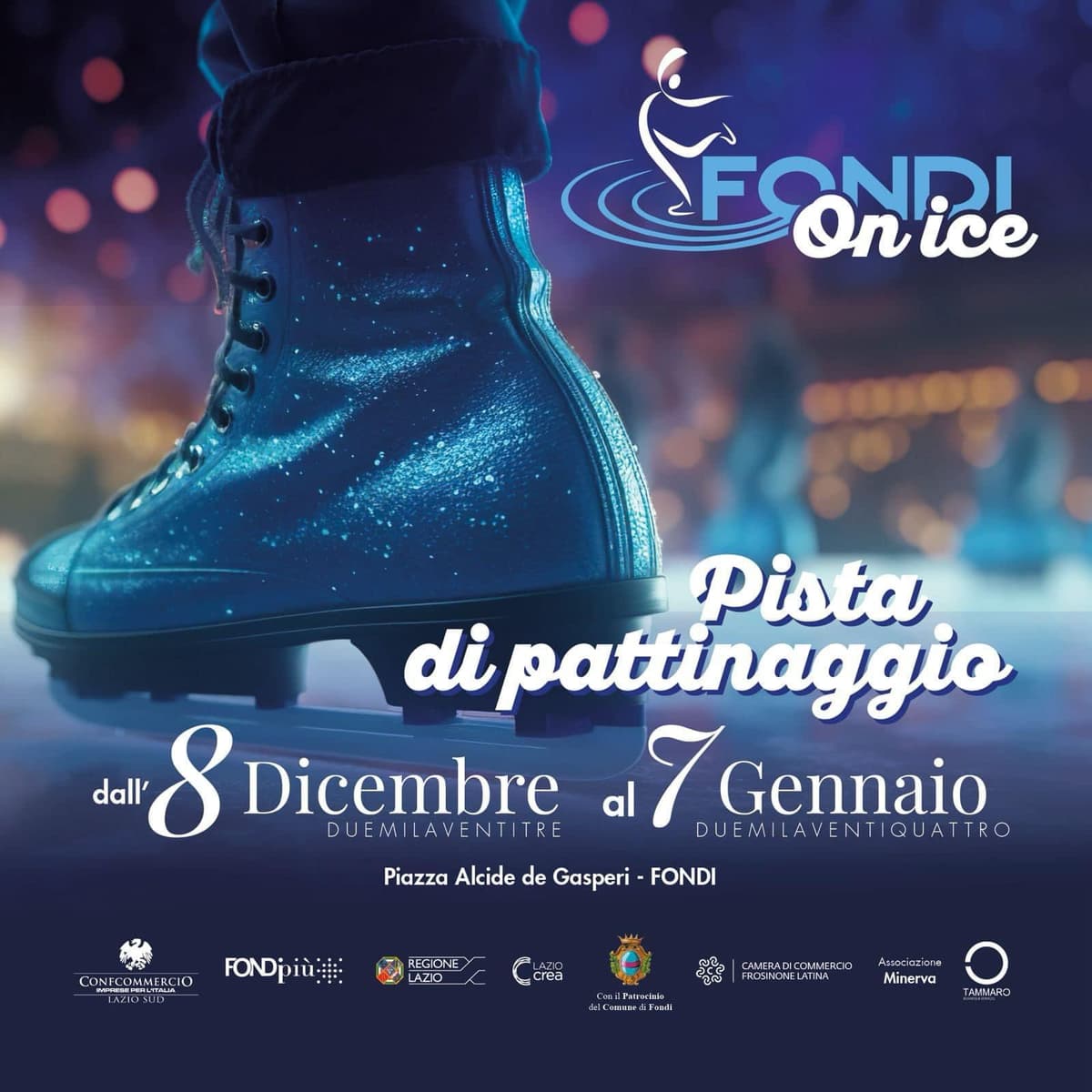 Fondi on ice - Pista di pattinaggio in Piazza De Gasperi: l’8 dicembre il taglio del nastro