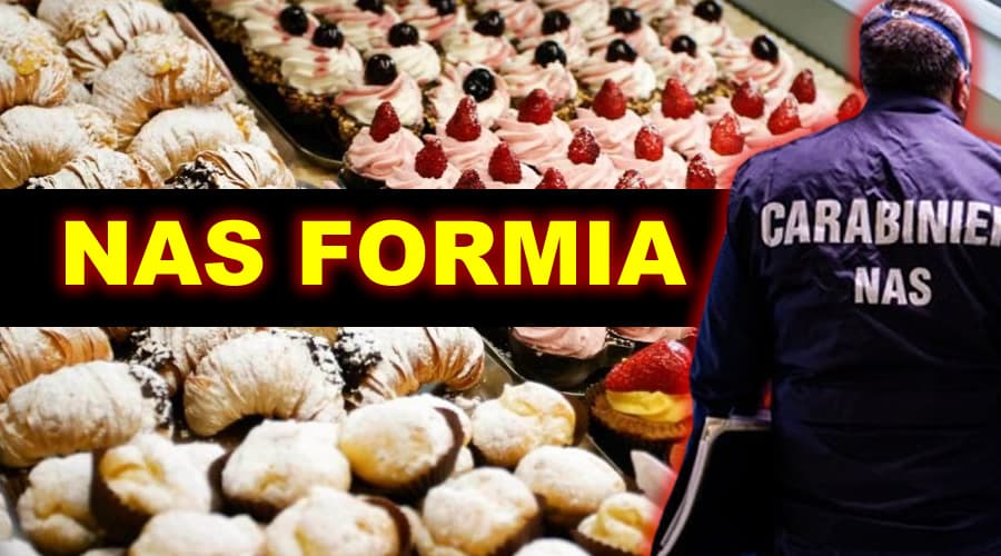 NAS, Formia: circa 300 kg di alimenti sequestrati in una pasticceria