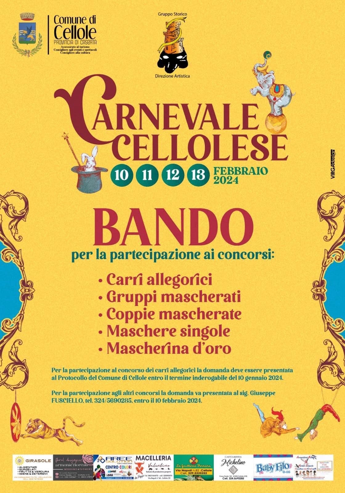 CARNEVALE CELLOLESE 2024 - INIZIANO I PREPARATIVI
