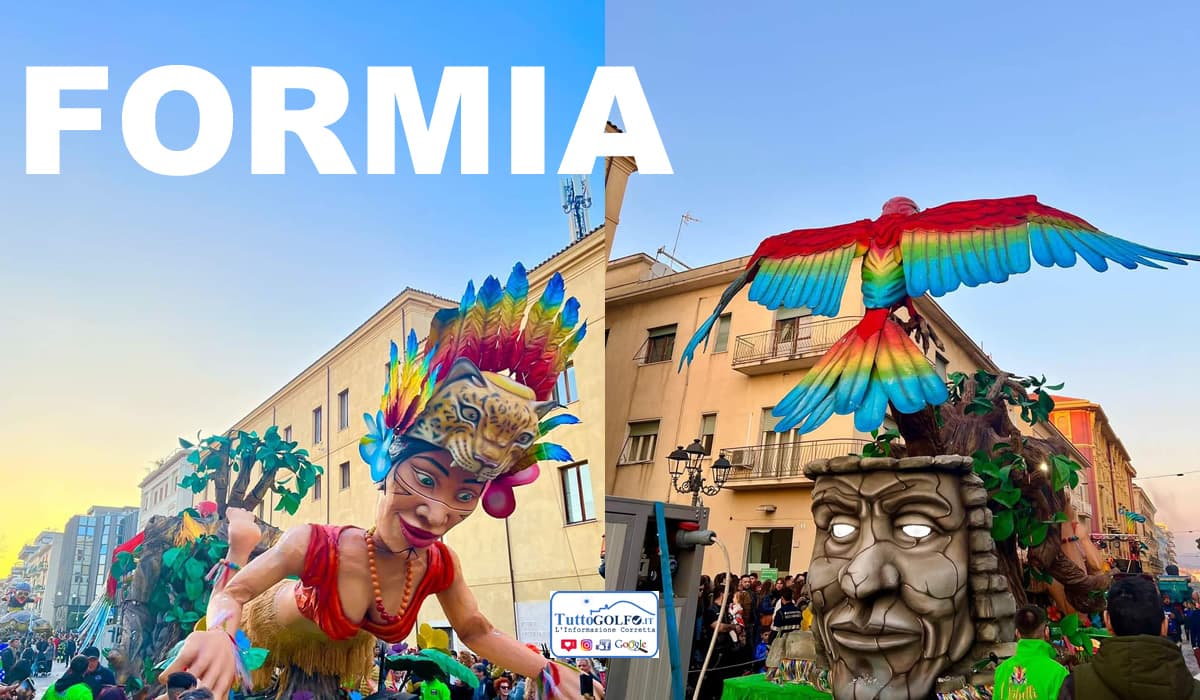 Formia una piccola Viareggio. Successo per la sfilata dei carri di Carnevale. FOTO