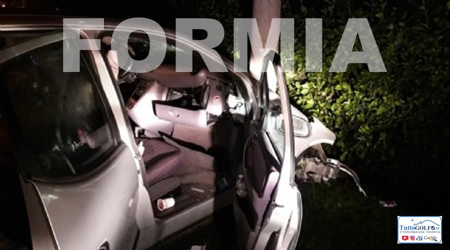 Formia - Si schianta contro un palo. Era sotto l'effetto dell'alcol
