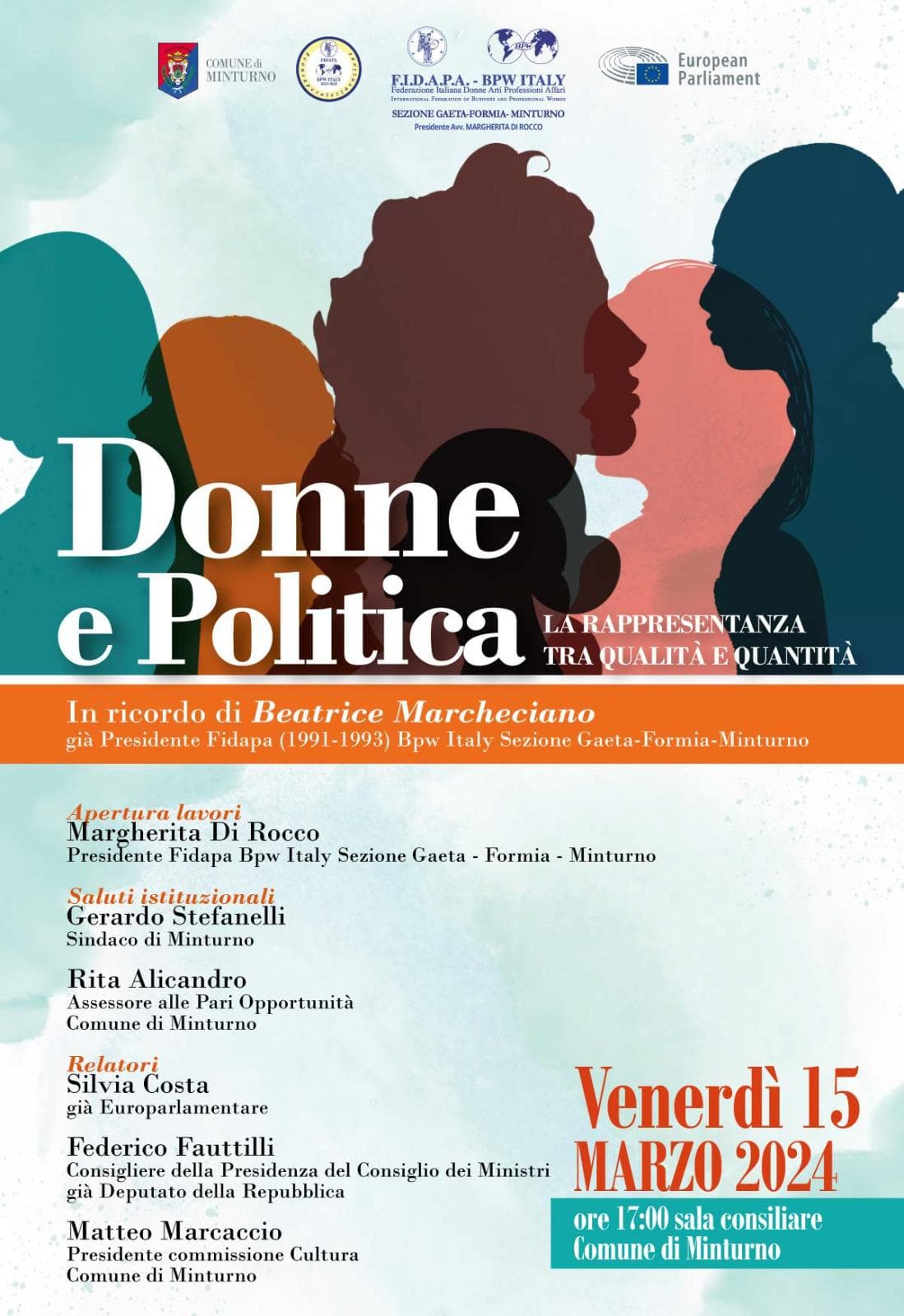 Minturno: Donne e Politica. La rappresentanza tra qualità e quantità.