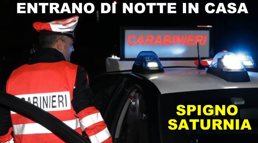 Entrano di notte in casa e la rapinano. A Spigno Saturnia l'incubo divenuto realtà
