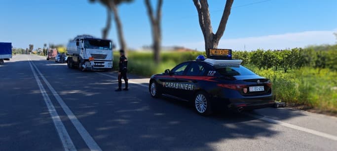 Incidente stradale: il conducente del furgone è stato trasportato presso il nosocomio di Terracina