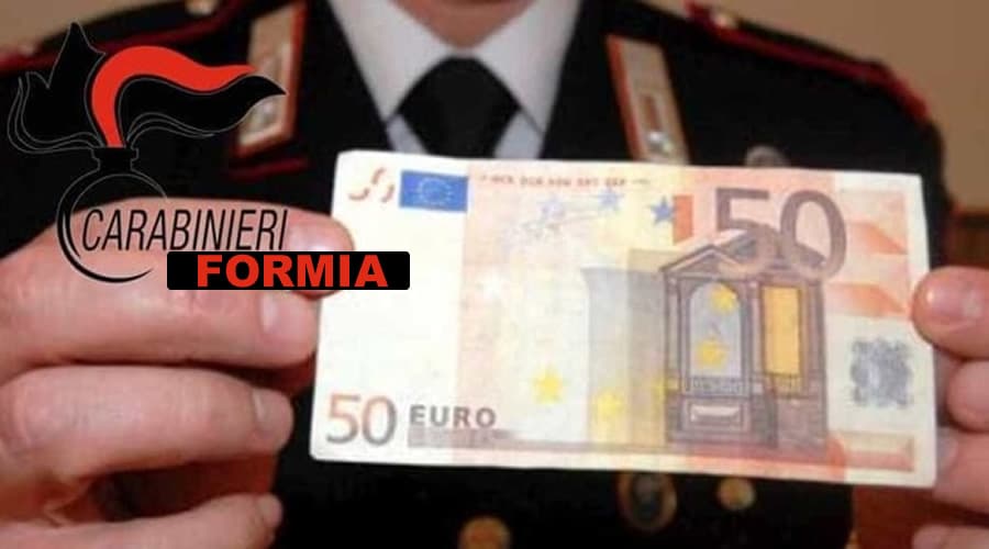 Spendita di Banconote false a Castelforte. I Carabinieri di Formia arrestano un uomo domiciliato a Minturno