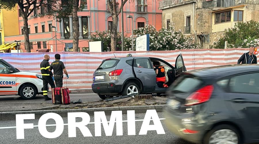 Formia, due incidenti a distanza di poche ore l'uno dall'altro