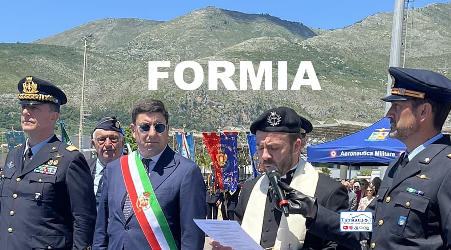 Formia - Intitolazione della piazza "Aeronautica Militare - Maresciallo Gennaro Rainone, Medaglia d'Argento e di Bronzo al Valor Militare"