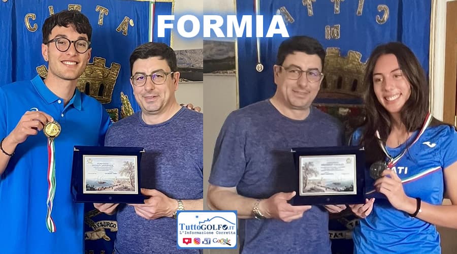 Nicolò Cannavale e Claudia Tessitore premiati dal Sindaco Gianluca Taddeo