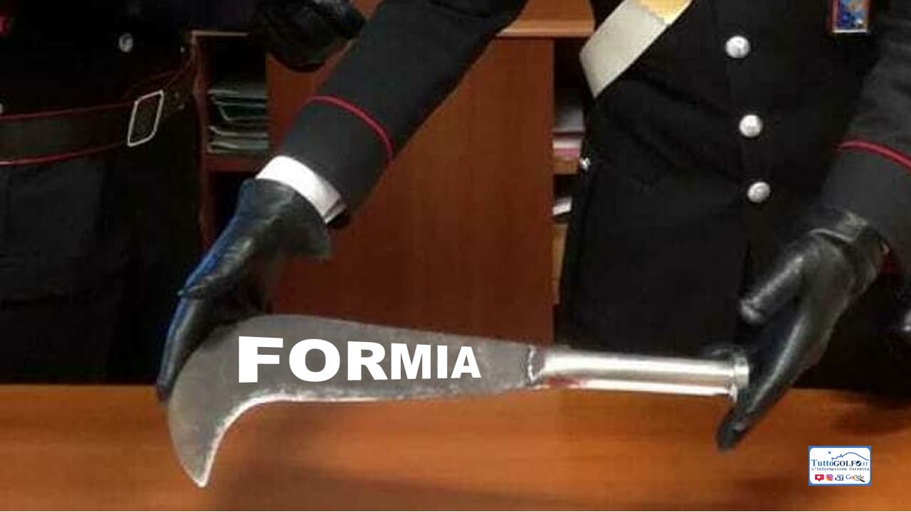 Formia: minaccia il figlio con una roncola. Intervengono i Carabinieri per evitare il peggio
