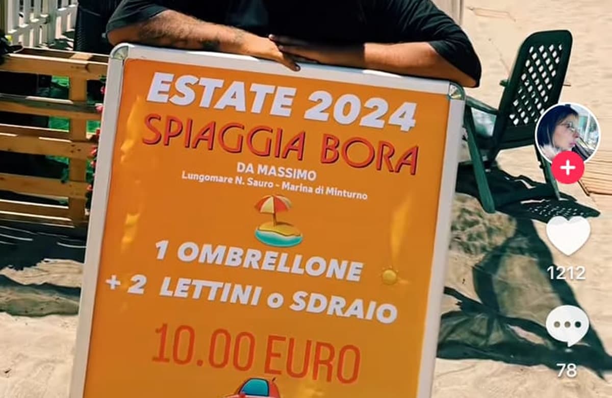 LA SPIAGGIA LIBERA ATTREZZATA “BORA” LANCIA SU TIKTOK UNA PROMO E IL VIDEO DIVENTA SUBITO VIRALE