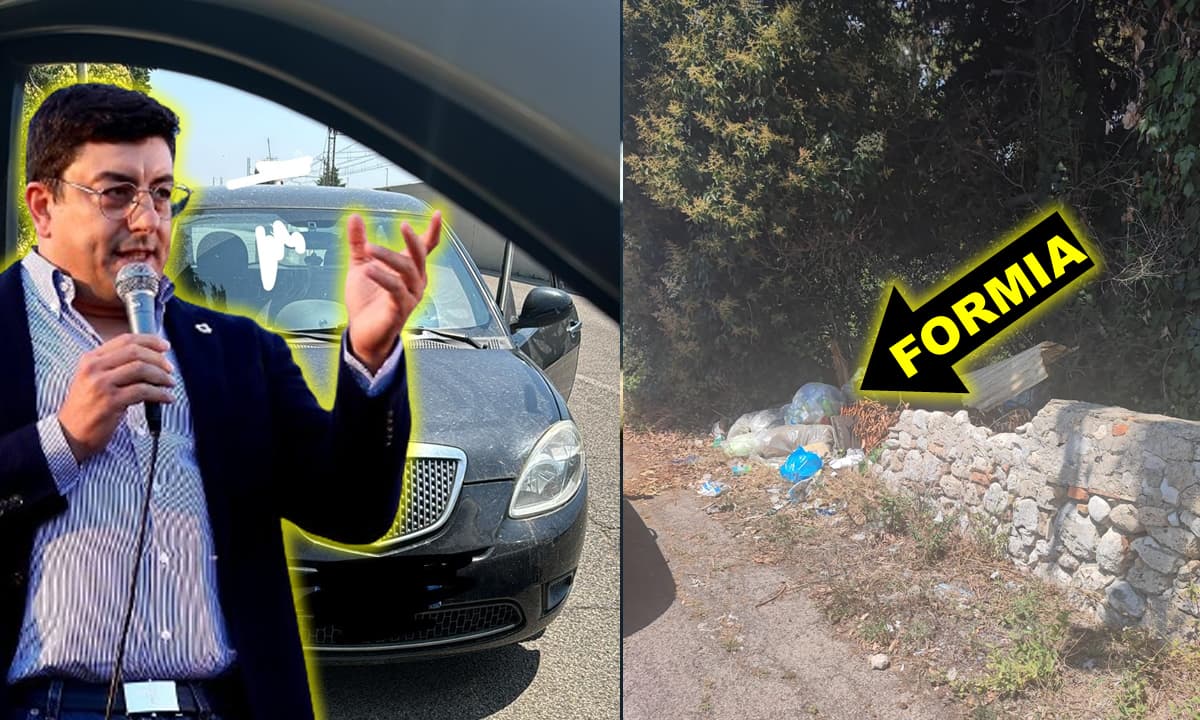 Formia, Via Sparanise - Abbandono indiscriminato dei rifiuti: sorpresi due individui