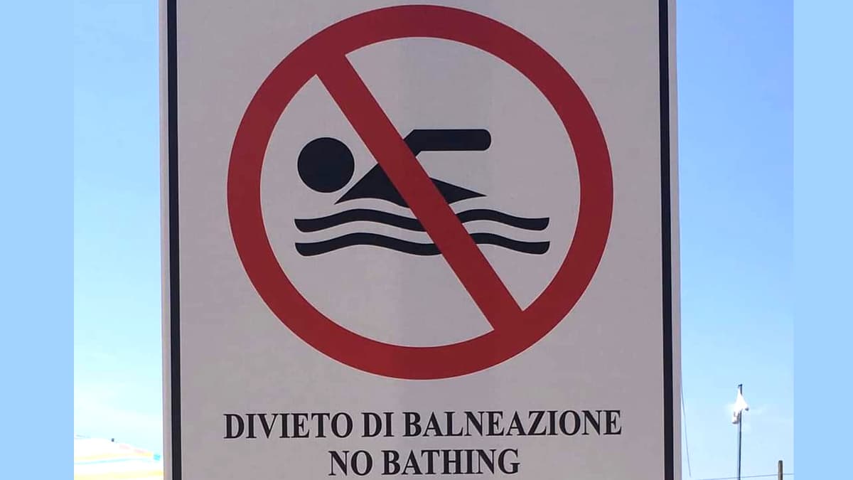 I pochi punti non balneabili nel Golfo di Gaeta