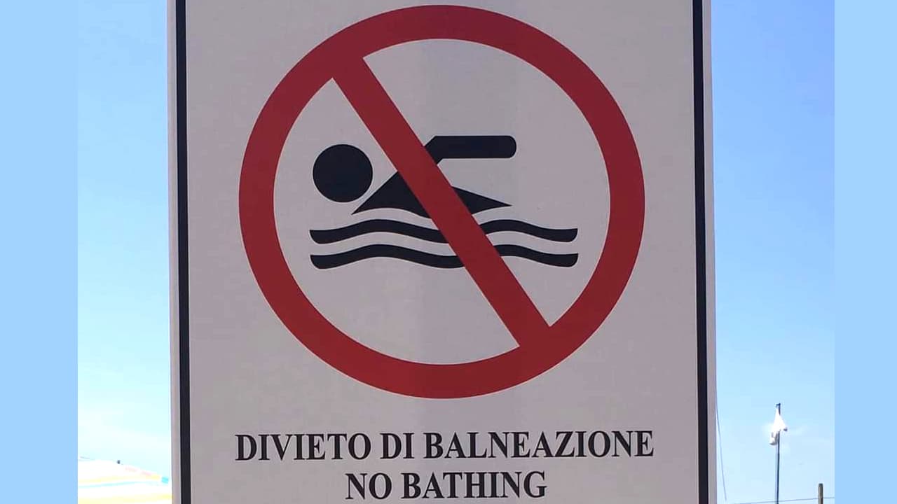 I pochi punti non balneabili nel Golfo di Gaeta