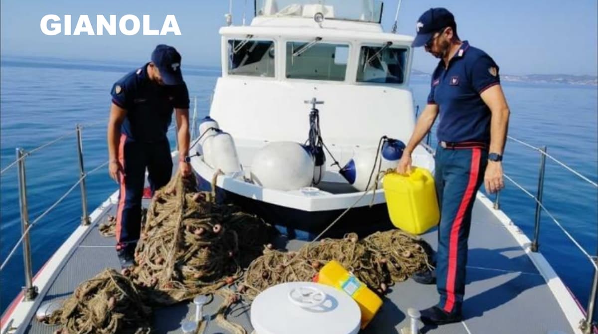 Formia, sequestro penale: a Gianola pesca di frodo con l’utilizzo di trappole artigianali